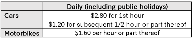 51 Cuppage Parking Rates