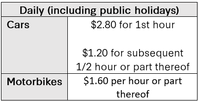 51 Cuppage Parking Rates